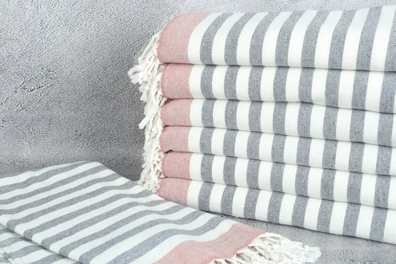 Wedding Gift, 68x40 Cotton Striped Terry Towel, Sand-resistant towel, Bridal Shower Gifts, Scarf Towel, Bachelorette Party Gifts Bridesmaids - 2