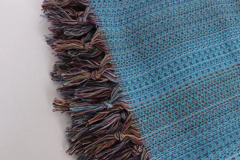 Bride Gift, Boho Throw Blankets, Throw Blanket Couch, Personalized Blanket, Extra Large Tablecloth, 90x88 Cotton Colorful Diamond Towel - 7
