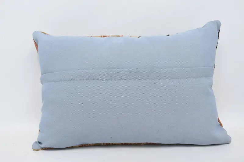 Handmade Kilim Cushion, Decorative Bolster Pillow Cover, Toss Cushion, Interior Designer Pillow, Boho Pillow Sham Cover, Cushion, 16x24 Beige Pillow - 6