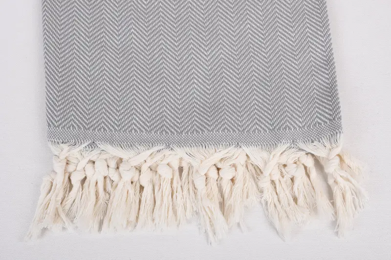 70x40 Cotton Herringbone Towel, Hammam towel, Gift For Boyfriend, Organic Cotton Towel, Best Beach Towel, Bachelorette Party Gifts, Sand-free towel - 3