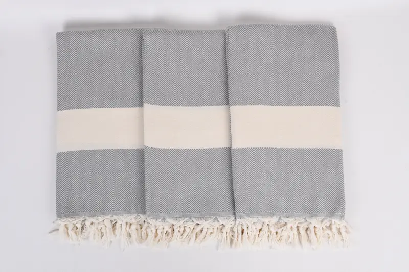 70x40 Cotton Herringbone Towel, Hammam towel, Gift For Boyfriend, Organic Cotton Towel, Best Beach Towel, Bachelorette Party Gifts, Sand-free towel - 7