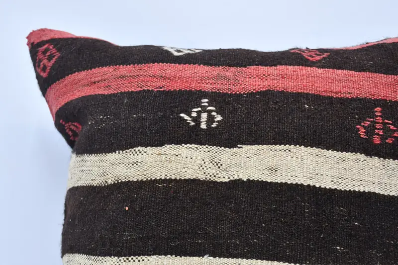 Toss Cushion Cover, Kilim Cushion Sham, 28x28 Brown Pillow Sham, Bright Pillow Sham, Kilim Pillow Cover, Interior Designer Pillow, Pillow Case - 2