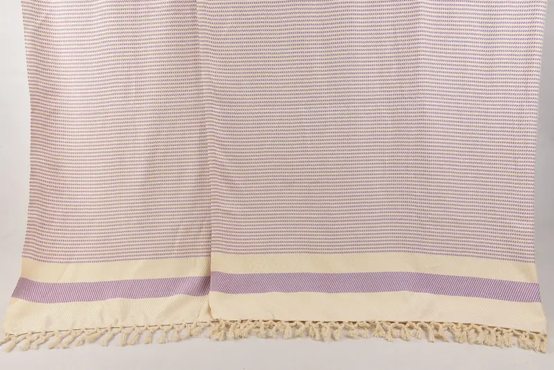 Personalize Gift, Turkish Tablecloth, Personalized Gifts, 92x84 Cotton Striped Towel, Woven Throw Blanket, Wedding Favors, Wedding Anniversary Gift - 8