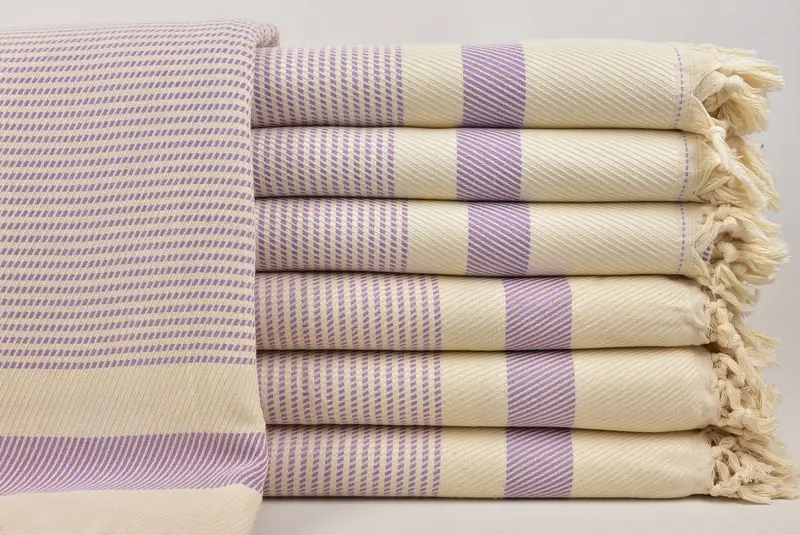 Personalize Gift, Turkish Tablecloth, Personalized Gifts, 92x84 Cotton Striped Towel, Woven Throw Blanket, Wedding Favors, Wedding Anniversary Gift - 1
