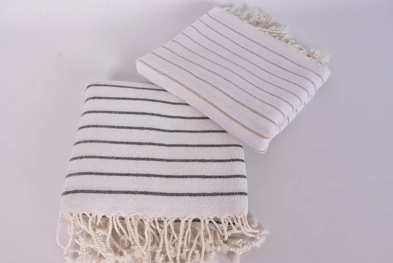 Bridal Shower Favors, Travel Towel, Custom Beach Towel, 70x40 Cotton Striped Towel, Monogram Turkish Towel, Xmas Gifts, Girls Weekend Getaways Gifts - 6