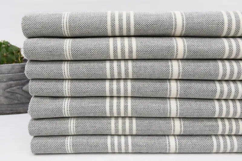 68x40 Cotton Striped Towel, Hammam towel, Turkish Towel Beach, Scarf Towel, Turkish Beach Towel Bulk, Quick-dry towel, Best Friend Christmas Gift - 3