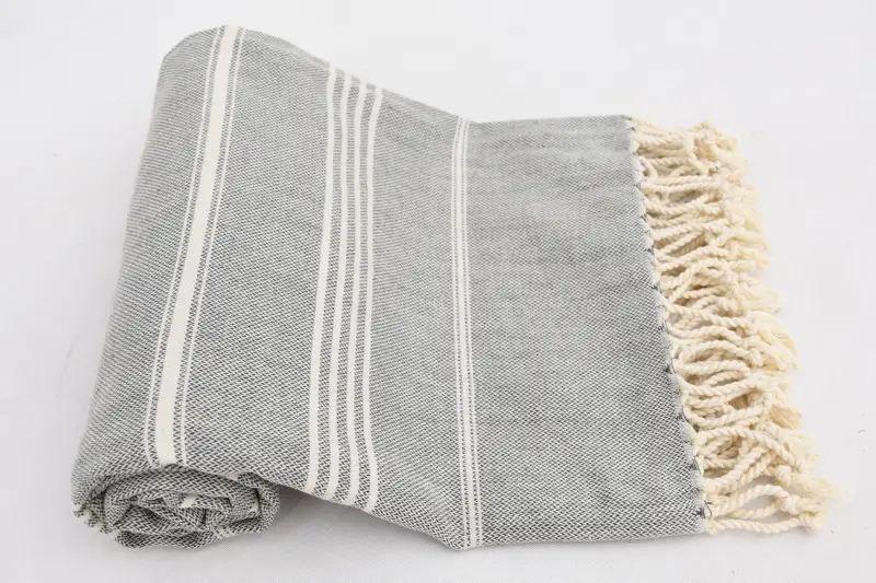 68x40 Cotton Striped Towel, Hammam towel, Turkish Towel Beach, Scarf Towel, Turkish Beach Towel Bulk, Quick-dry towel, Best Friend Christmas Gift - 7