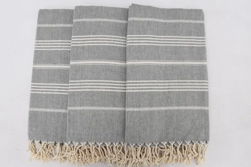 68x40 Cotton Striped Towel, Hammam towel, Turkish Towel Beach, Scarf Towel, Turkish Beach Towel Bulk, Quick-dry towel, Best Friend Christmas Gift - 8