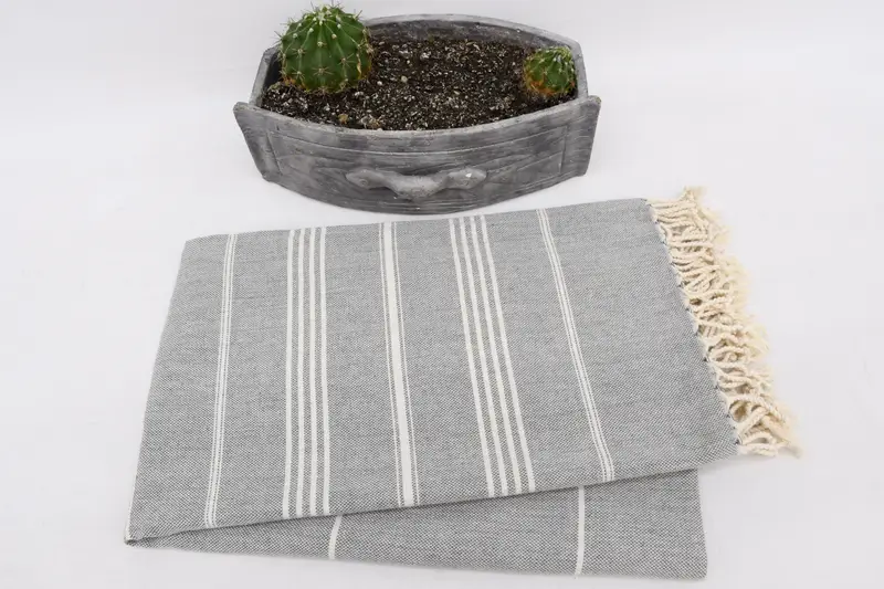 68x40 Cotton Striped Towel, Hammam towel, Turkish Towel Beach, Scarf Towel, Turkish Beach Towel Bulk, Quick-dry towel, Best Friend Christmas Gift - 6