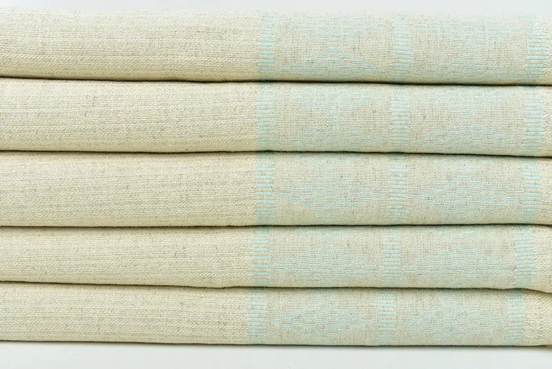 Onun için hediye, mutfak havlu, kişiselleştirilmiş el havlu, monogram mutfak havlu, Noel hediyesi, organik çay havlu, 40x20 keten Kilim Tasarım Havlu - 2