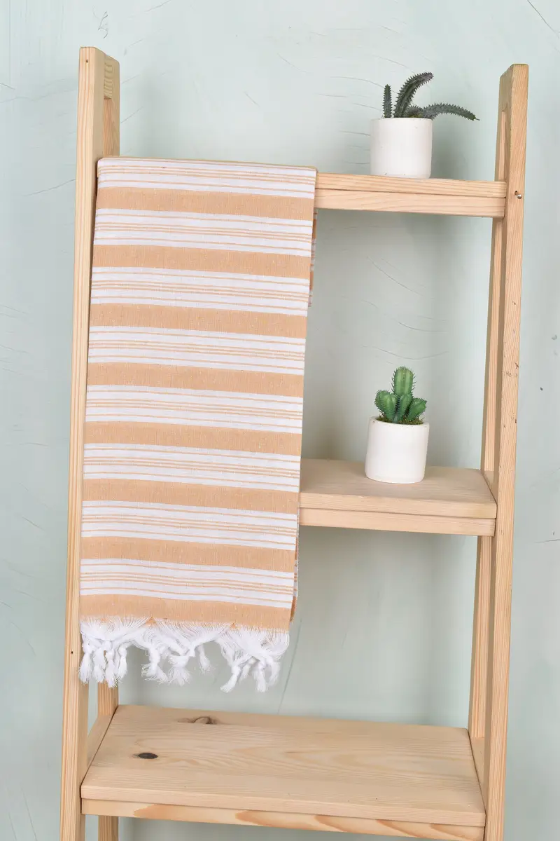 Bridesmaid Towel, Turkish Beach Towel Bulk, Cotton towel, Personalized Towel, Beach towel, 70x40 Cotton Striped Towel, Gift For Coworker - 8