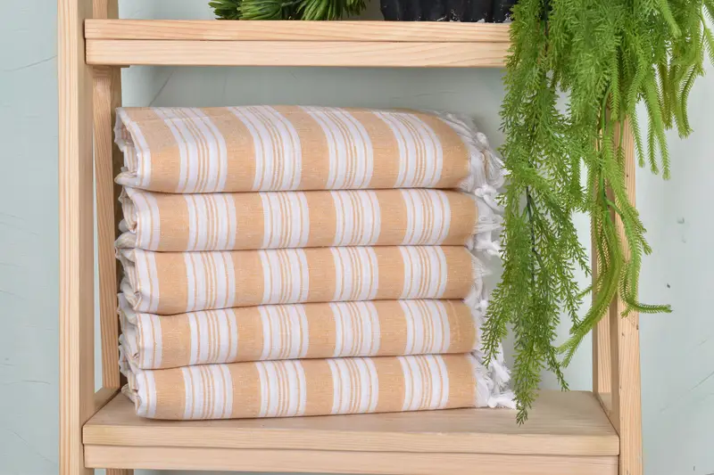 Bridesmaid Towel, Turkish Beach Towel Bulk, Cotton towel, Personalized Towel, Beach towel, 70x40 Cotton Striped Towel, Gift For Coworker - 1