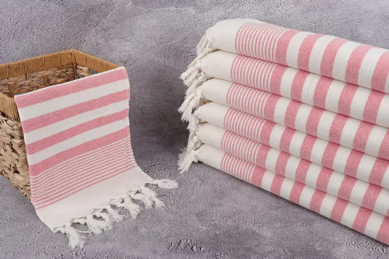 36x18 Cotton Striped Terry Towel, Kitchen Towel, Wedding Hand Made Gift, Xmas Gifts, Monogram Kitchen Towel, Grandma Gift, Turkish Towel Hand Towel - 3