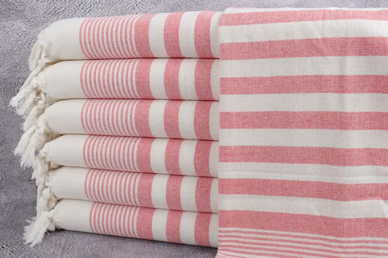 36x18 Cotton Striped Terry Towel, Kitchen Towel, Wedding Hand Made Gift, Xmas Gifts, Monogram Kitchen Towel, Grandma Gift, Turkish Towel Hand Towel - 1