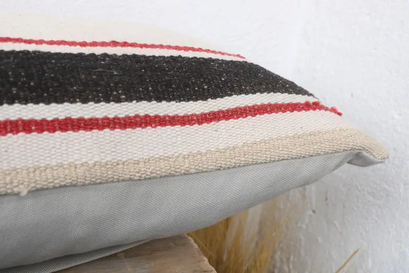 Interior Designer Pillow, One Of A Kind Pillow Cover, Turkish Kilim Pillow, Cushion Cover, 12x36 White Cushion Cover, Vintage Pillow - 6