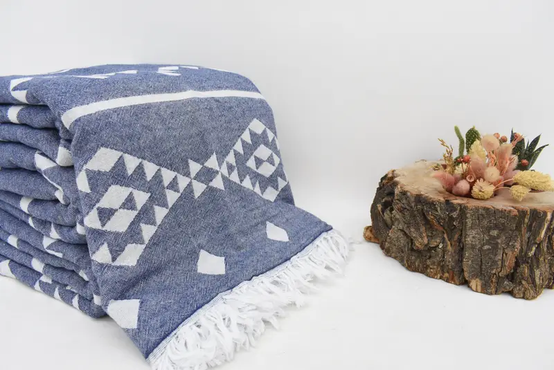 Wedding For Favor, 70x60 Cotton Geometric Towel, Woven Blanket, Boho Throw Blankets, Halloween Blanket, Tablecloth, Organic Beach Blanket - 2