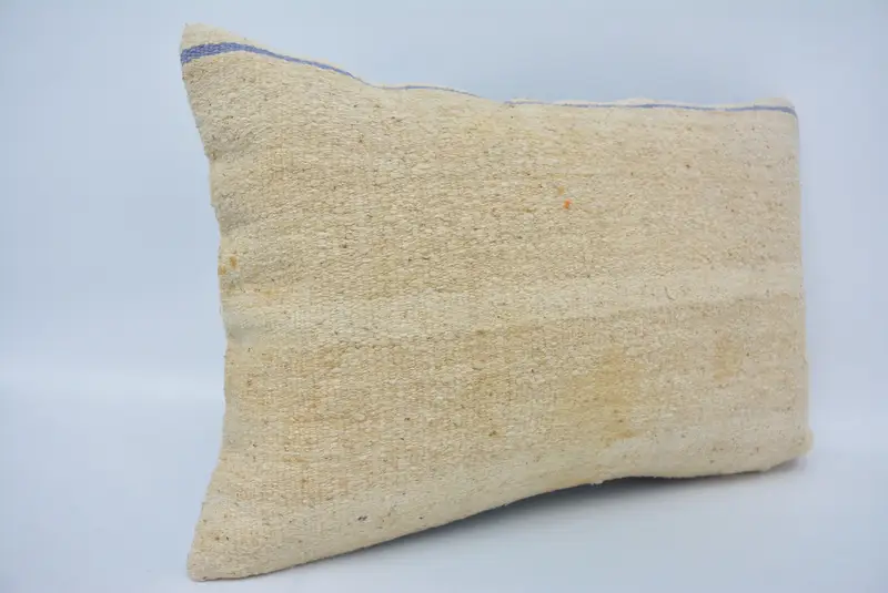 Handmade Cushion Cover, Comfy Throw Cushion, Cushion Case, Kilim Pillow Cover, Kilim Pillow, 16x24 Beige Pillow Sham, Handmade Kilim Cushion - 3