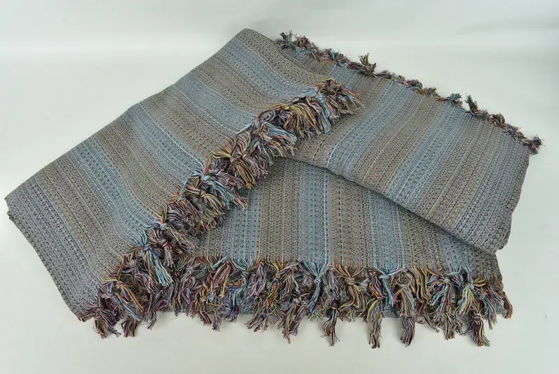 Turkish Blanket, Woven Throw Blanket, Valentine Day Gift For Her, Decorative Blanket, 90x88 Cotton Colorful Diamond Towel, Wedding Gift Ideas - 6