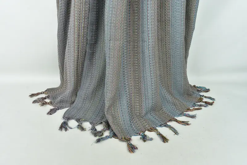 Turkish Blanket, Woven Throw Blanket, Valentine Day Gift For Her, Decorative Blanket, 90x88 Cotton Colorful Diamond Towel, Wedding Gift Ideas - 8