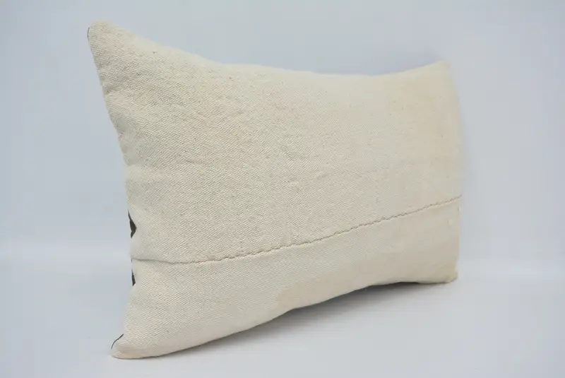 Pillow Case, Decorative Throw Pillow Case, Boho Pillow Sham Cover, 16x24 White Cushion Cover, Pillow for Couch, Turkish Pillow - 3