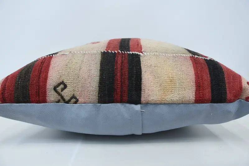 Retro Throw Cushion Cover, Pillow, Turkish Kilim Pillow, Gift Pillow, Tapestry Pillow Sham, Throw Kilim Pillow, 28x28 Beige Pillow Case - 5