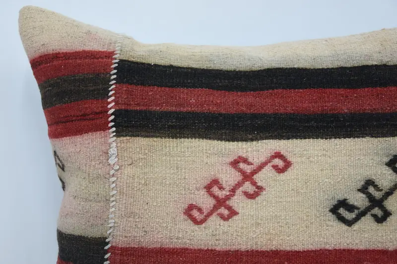 Retro Throw Cushion Cover, Pillow, Turkish Kilim Pillow, Gift Pillow, Tapestry Pillow Sham, Throw Kilim Pillow, 28x28 Beige Pillow Case - 2
