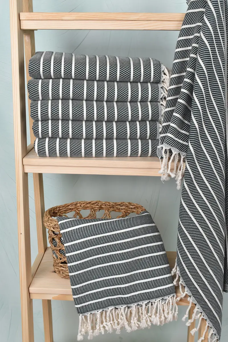 Soft towel, Absorbent towel, Large Beach Towel Personalized, Personalize Gift, 70x40 Bamboo Herringbone Towel, Bachelorette Party Gifts Bridesmaids - 3