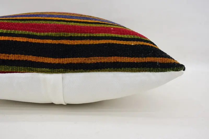 Outdoor Throw Pillow Sham, Kilim Pillow Cover, Pillow Case, Handmade Kilim Cushion, Home Decor Pillow, Retro Pillow Cover, 20x20 Red Pillow Case - 5