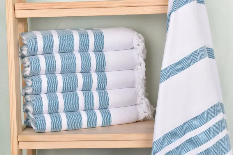 Bridesmaid Proposal Gift, Personalized Home Gift Wedding, Quick-dry peshtemal, Monogram Turkish Towel, Bachelor Gifts, 68x36 Cotton Chevron Towel - 2