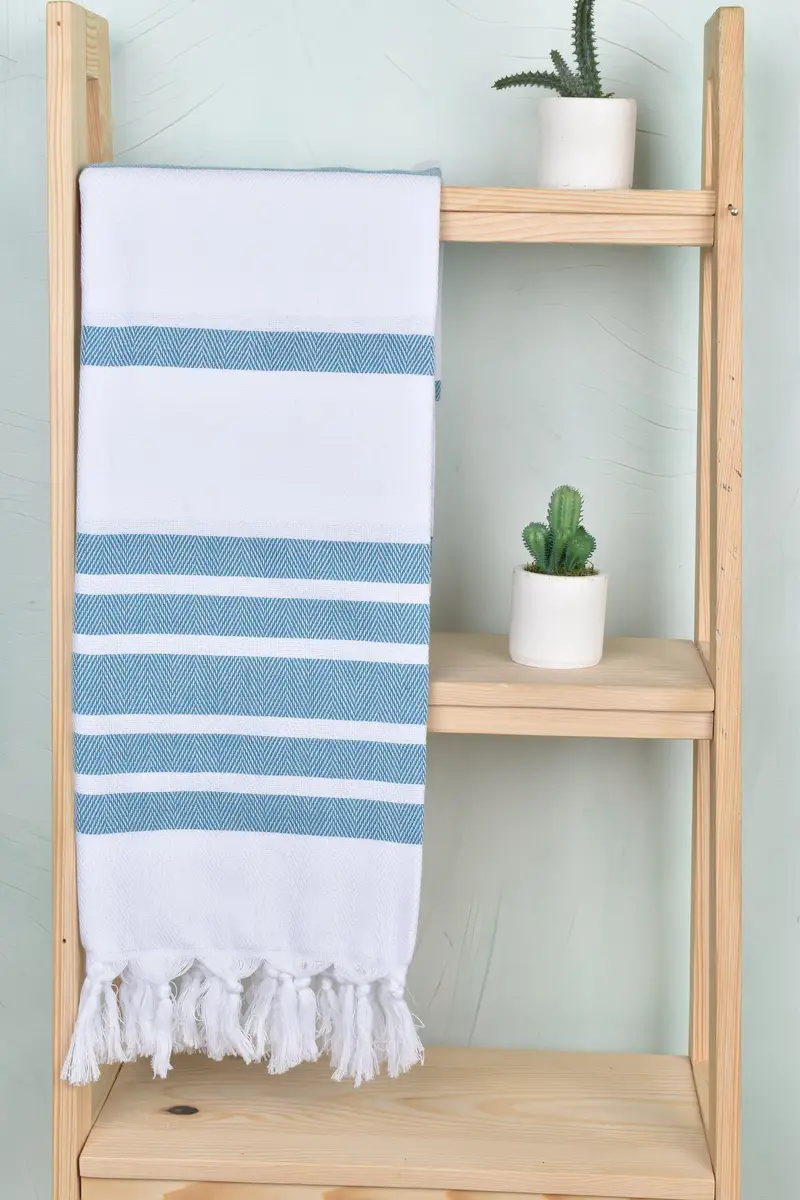 Bridesmaid Proposal Gift, Personalized Home Gift Wedding, Quick-dry peshtemal, Monogram Turkish Towel, Bachelor Gifts, 68x36 Cotton Chevron Towel - 8
