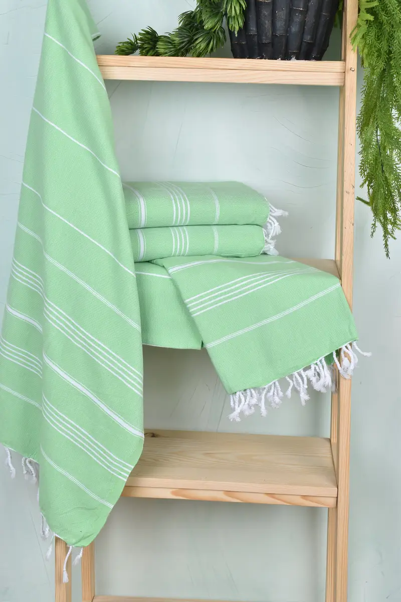 Luxury towel, 70x40 Cotton Striped Towel, Wedding Favors, Wedding Gifts Towel, Bachelor Party Gifts, Yoga Towel, First Wedding Anniversary Gift - 6