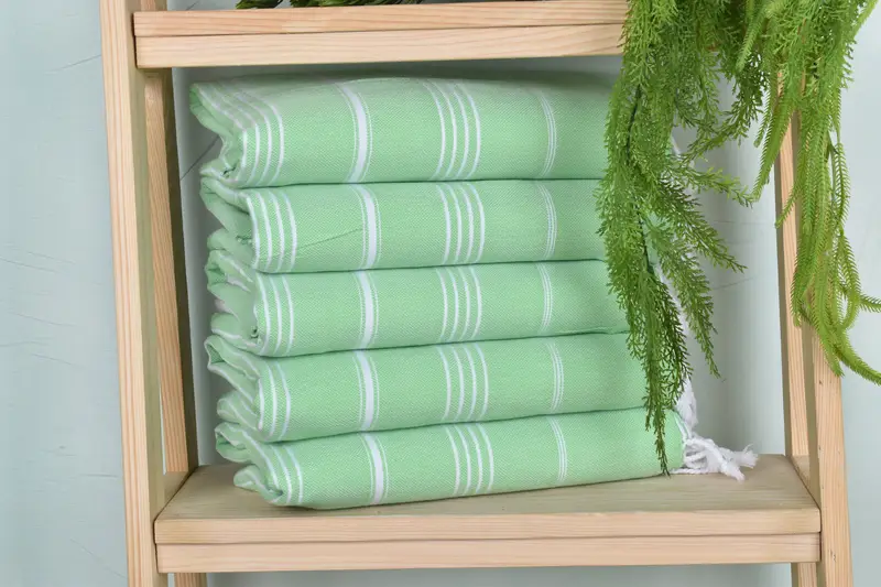 Luxury towel, 70x40 Cotton Striped Towel, Wedding Favors, Wedding Gifts Towel, Bachelor Party Gifts, Yoga Towel, First Wedding Anniversary Gift - 1