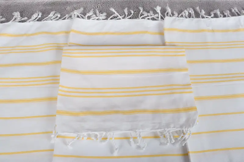 Organic Towel, Wedding Gift, Personalized Gift For Him, Bathroom Towels, Custom Name Towel, Personalized Kitchen Towel, 40x24 Cotton Striped Towel - 4