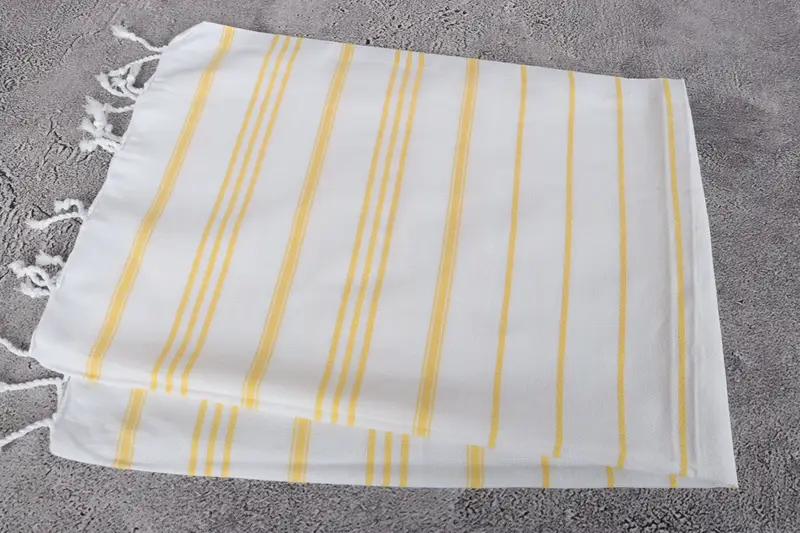 Organic Towel, Wedding Gift, Personalized Gift For Him, Bathroom Towels, Custom Name Towel, Personalized Kitchen Towel, 40x24 Cotton Striped Towel - 6