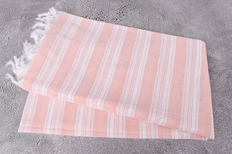 Bachelorette Party Gifts, Hammam towel, 70x40 Cotton Striped Towel, Fringed Turkish towel for poolside, Spa Towel, Gift For Him, Bridesmaid Favors - 6