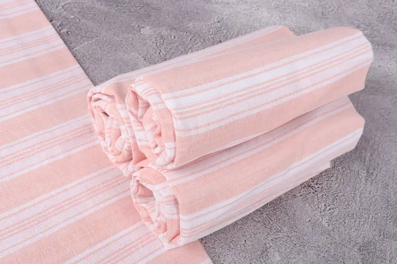 Bachelorette Party Gifts, Hammam towel, 70x40 Cotton Striped Towel, Fringed Turkish towel for poolside, Spa Towel, Gift For Him, Bridesmaid Favors - 7