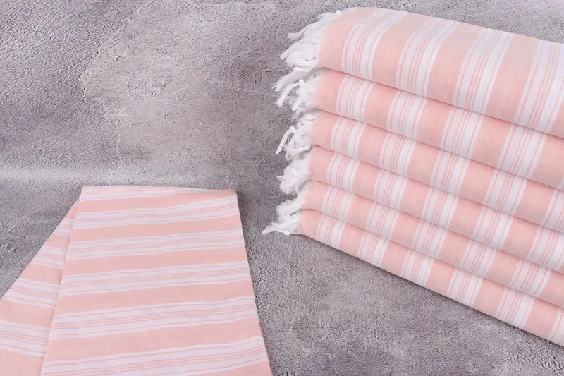 Bachelorette Party Gifts, Hammam towel, 70x40 Cotton Striped Towel, Fringed Turkish towel for poolside, Spa Towel, Gift For Him, Bridesmaid Favors - 2