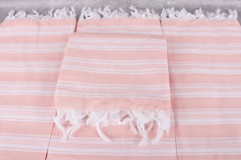 Bachelorette Party Gifts, Hammam towel, 70x40 Cotton Striped Towel, Fringed Turkish towel for poolside, Spa Towel, Gift For Him, Bridesmaid Favors - 4