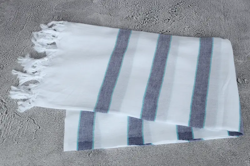 Gift Towel, Bridal Shower Favors, 70x40 Cotton Striped Towel, Eco-friendly Turkish peshtemal towel, Turkish towel, Bachelorette Gifts - 6