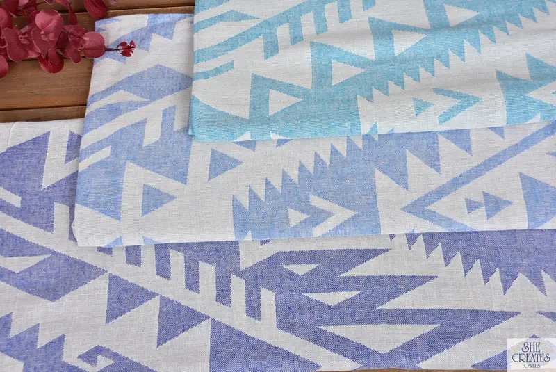 Large Turkish Towel, Best Friend Gift, Travel Towel, Gym Towel, Bathroom Towel, 76x40 Cotton Geometric Towel, Best Beach Towel, Summer Gift Ideas - 4