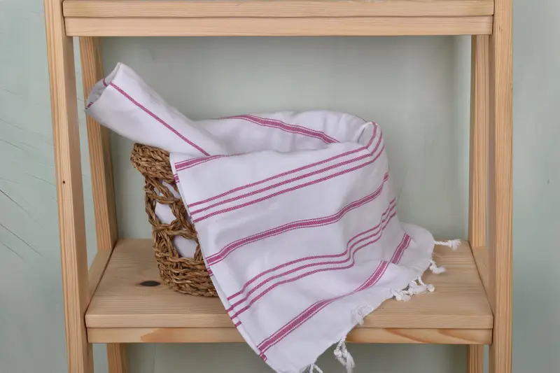 Bridal Gifts, Best Wedding Gift, Wedding Hand Made Gift, Turkish Tea Towel, 40x24 Cotton Striped Towel, Custom Hand Towel, Turkish Towel Hand Towel - 4