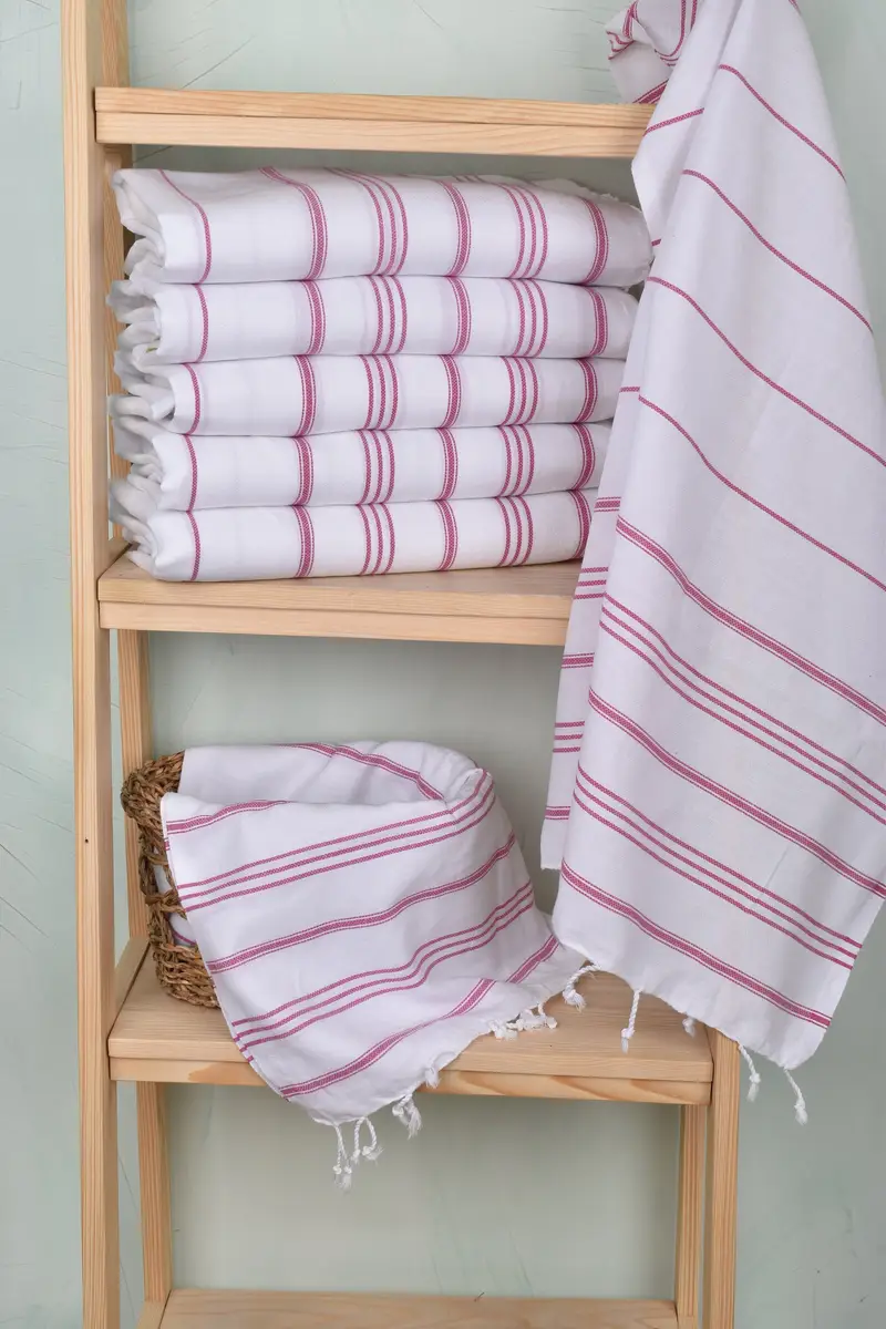Bridal Gifts, Best Wedding Gift, Wedding Hand Made Gift, Turkish Tea Towel, 40x24 Cotton Striped Towel, Custom Hand Towel, Turkish Towel Hand Towel - 3