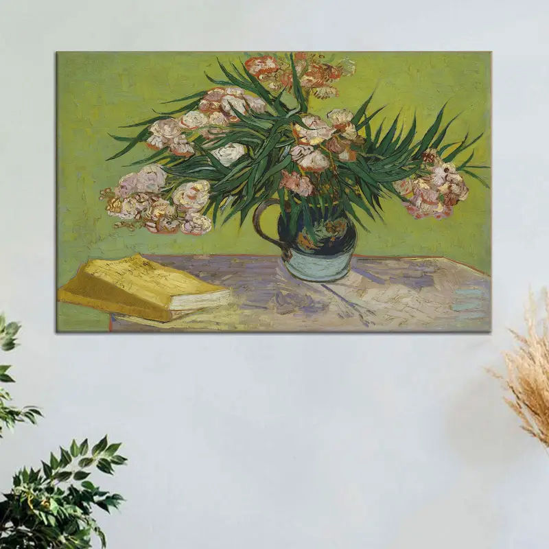Modern Van Gogh Flower Canvas Print - Trendy Floral Art