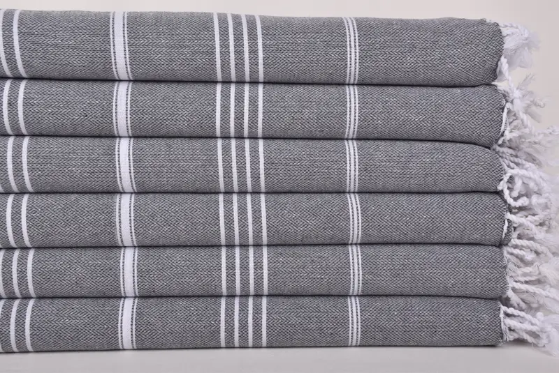 Welcome Wedding Gift, Quick-dry peshtemal, Bachelorette Party Items, Bachelorette Gifts, 70x40 Cotton Striped Towel, Monogram Turkish Towel - 2