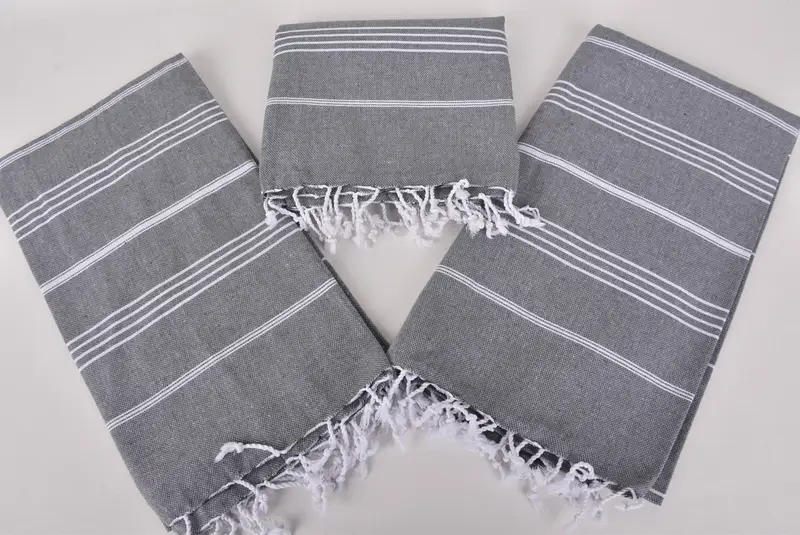 Welcome Wedding Gift, Quick-dry peshtemal, Bachelorette Party Items, Bachelorette Gifts, 70x40 Cotton Striped Towel, Monogram Turkish Towel - 6