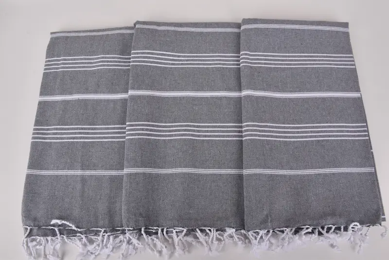 Welcome Wedding Gift, Quick-dry peshtemal, Bachelorette Party Items, Bachelorette Gifts, 70x40 Cotton Striped Towel, Monogram Turkish Towel - 7