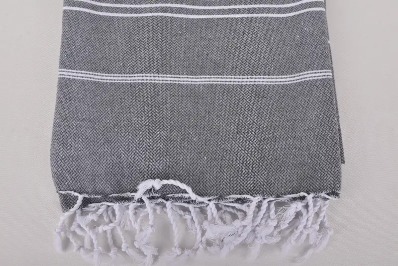 Welcome Wedding Gift, Quick-dry peshtemal, Bachelorette Party Items, Bachelorette Gifts, 70x40 Cotton Striped Towel, Monogram Turkish Towel - 3