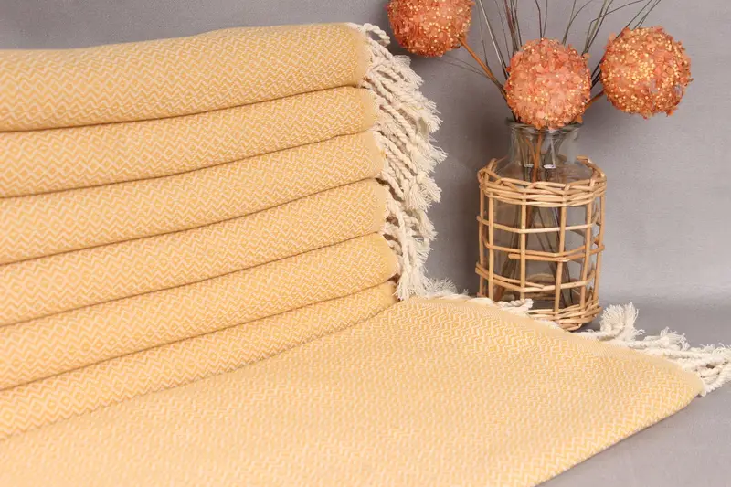 Turkish Towel Monogram, Organic towel, Best Beach Towel, Embroidered Turkish Towel, Gift For Bride, Fouta towel, 70x40 Cotton Diamond Towel - 1