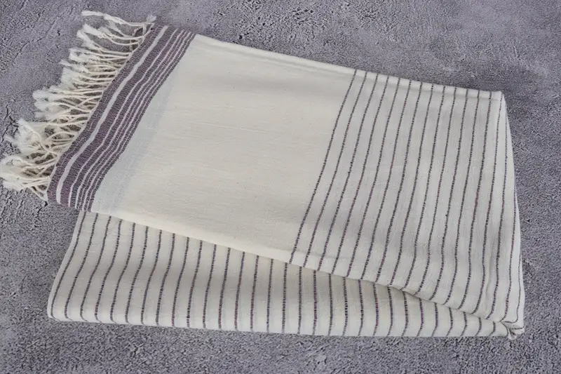 68x36 Cotton Striped Towel, Bride Gift, Sand-resistant towel, Valentines Day Gift For Her, Custom Wedding Gift, Organic Turkish towel, Holiday Towel - 6