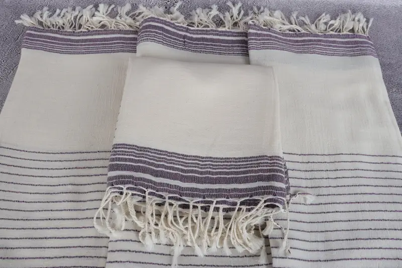 68x36 Cotton Striped Towel, Bride Gift, Sand-resistant towel, Valentines Day Gift For Her, Custom Wedding Gift, Organic Turkish towel, Holiday Towel - 4